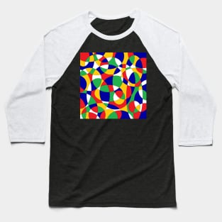 intersected colored circles Baseball T-Shirt